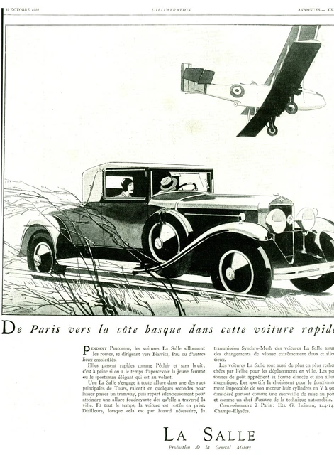 1929 La Salle Général Motors Antique Advertising (P.17)