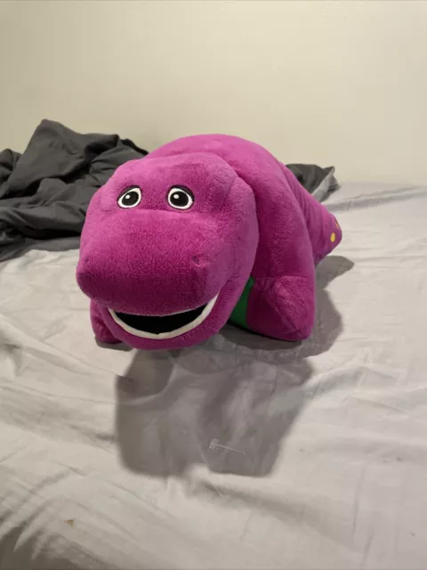 BARNEY PILLOW PETS Plush Stuffed Animal Comfortable Purple $17.30 ...