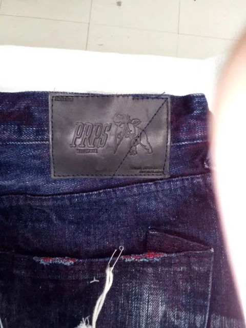 PRPS Japanese Denim blue/red Men's Jeans $150 Size 34/36