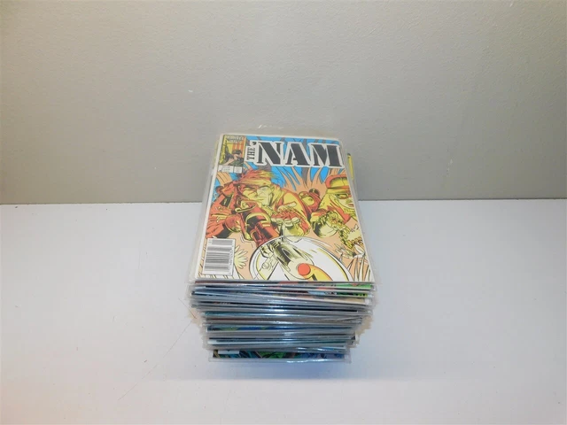 Vintage Marvel Comic Lot The 'Nam Complete Run 1-80 Minus 1,6,7,19,23,51 Bagged