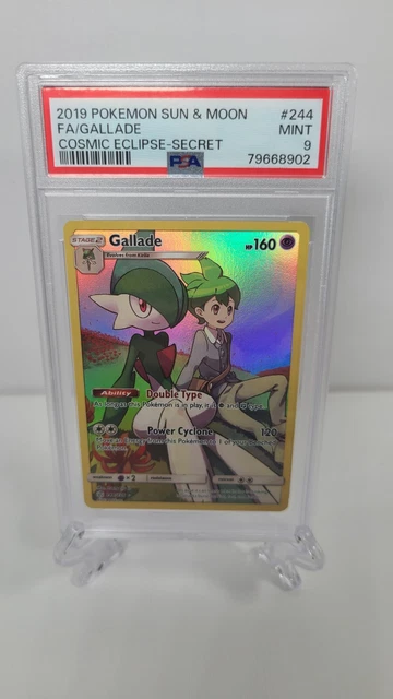 2019 Pokémon Sun & Moon Cosmic Eclipse # 244 Gallade PSA 9 FREE SHIPPING