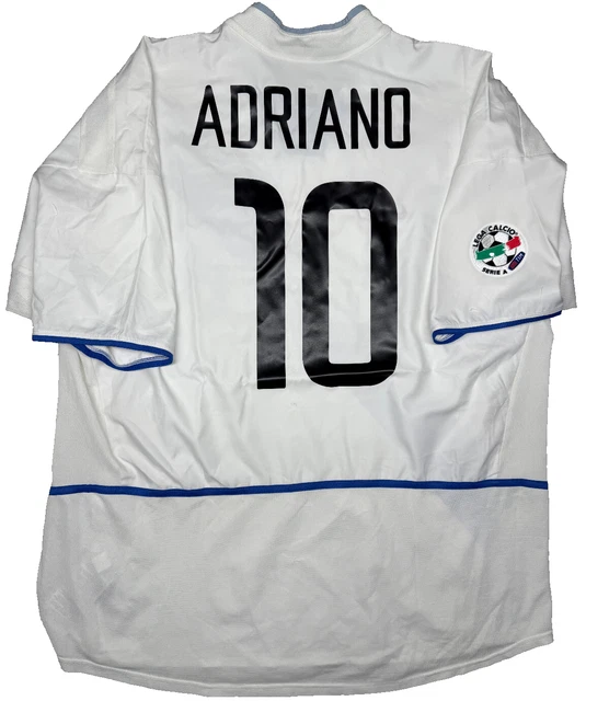 MAGLIA CALCIO VINTAGE Inter Adriano Pirelli Nike 2003 2004 Serie A