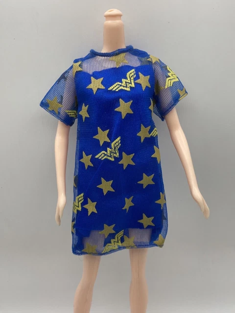 VINTAGE BARBIE BLUE And Gold Strapless Dress 7.99 - PicClick UK