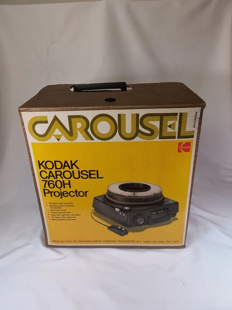 Proyector deslizante de carrusel Kodak 760H cargador de pila control remoto probado
