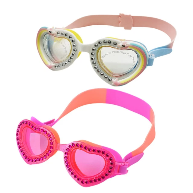 Lunettes De Natation Enfant Annlpoy - 2 Paires Avec étuis, Anti-buée, étanches, UV, 3-14 Ans