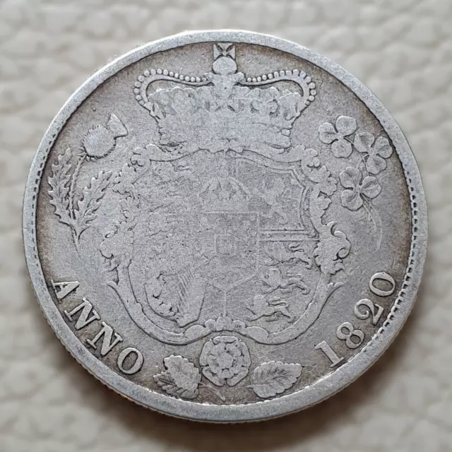 1820 George IV Halfcrown Half Crown Two Shillings & Sixpence 0.925 Silver Coin