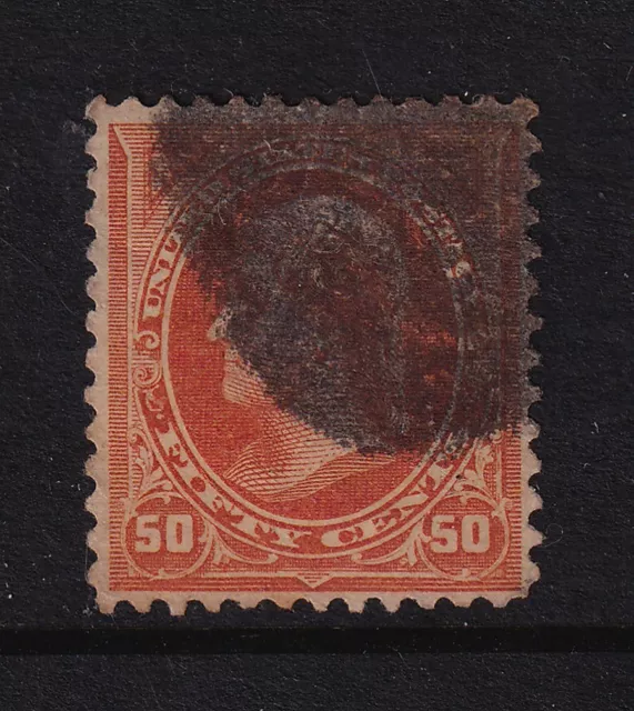 1894 Jefferson Sc 260 50c orange, VF used single CV $140