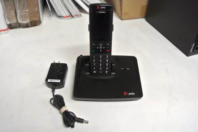 Poly VVX D230 DECT IP Cordless Handset Phone w/ Base & Power Supply