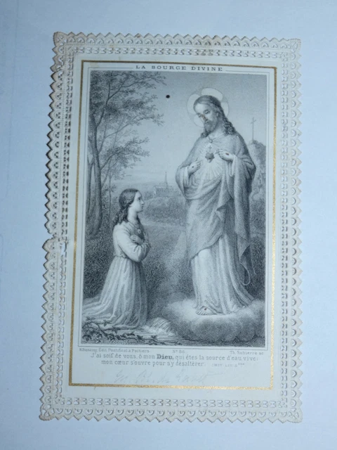 Image pieuse canivet dentelle hommage a la reine du ciel letaille