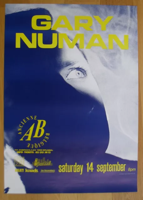 GARY NUMAN original concert poster '91 tubeway army