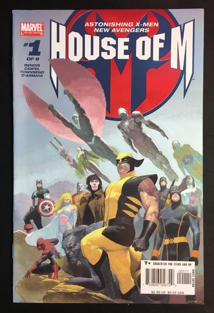 HOUSE OF M 1 KEY 1st app CRITI NOLL as YELLOWJACKET OLIVIER COIPEL V 1 WOLVERINE