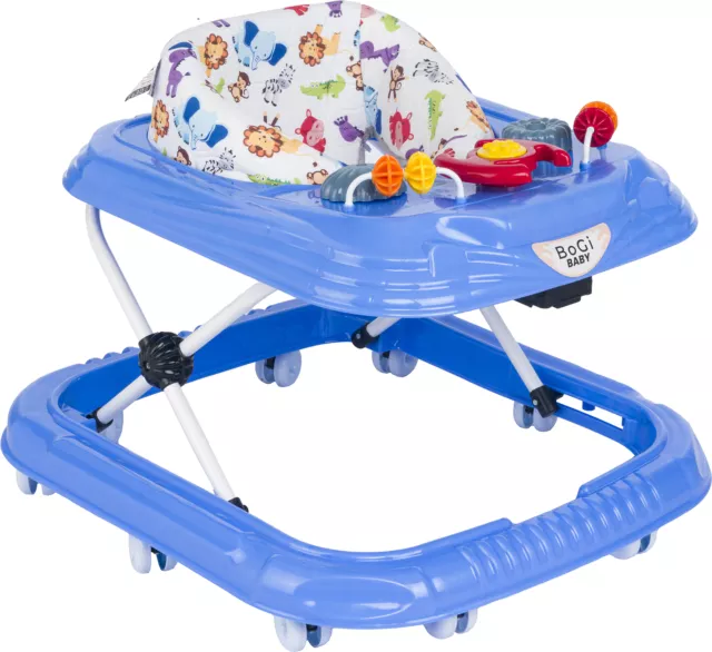 Tobi Gehfrei Lauflernhilfe Lauflernwagen Babywalker mit Spielset Blau