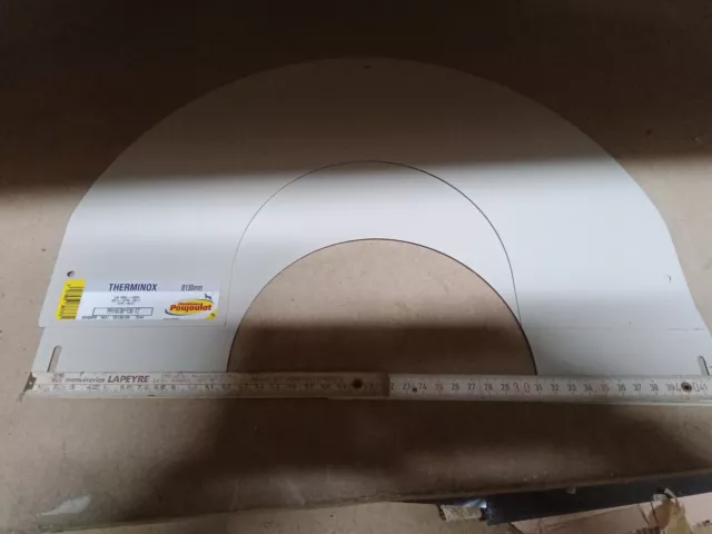Rosone Da Finitura Sotto Rempant D 190 per Tubo Isolato D 130 Interno Therminox