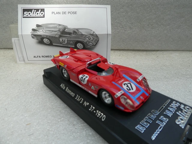 Solido N°187 - Alfa Romeo 33/3 #37 Rouge - Miniature 1/43 - Occasion état Neuf