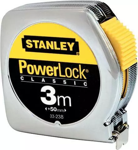 STANLEY Bandmaß Powerlock Metallgehäuse, 3M, 13mm Art.-Nr. 1-33-218 Maßband