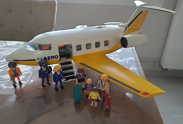 PLAYMOBIL 3185 AERO Line Airplane Plane Jet Body Wings Parts Lot Incomplete VTG EUR 24,36 - ES