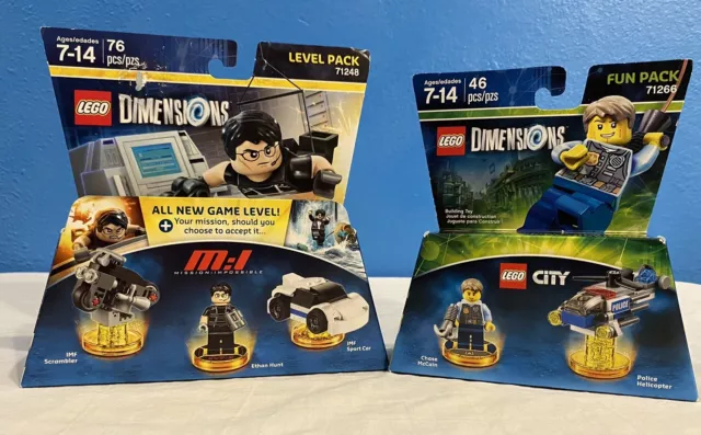 LEGO Dimensions Misión Imposible Nivel Pack 71248 Y Ciudad 71268 Completo