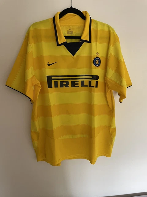 Maglia Inter Nike Store Gialla 2003/04 Adriano 10 Tg.XL