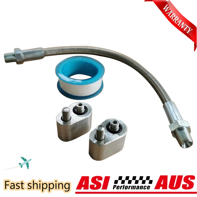 STAINLESS STEEL THROTTLE Body Bypass Coolant Crossover Kits Fits Holden