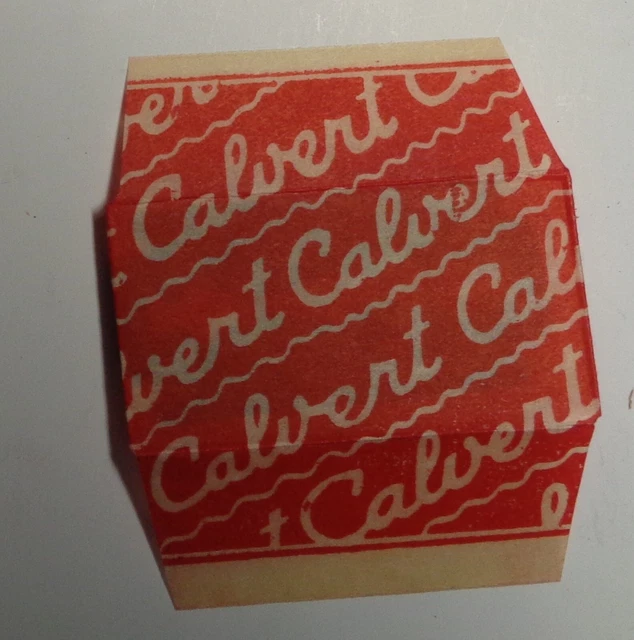 Vintage Razor Blade CALVERT Script Style Advertising One Wrapped Blade
