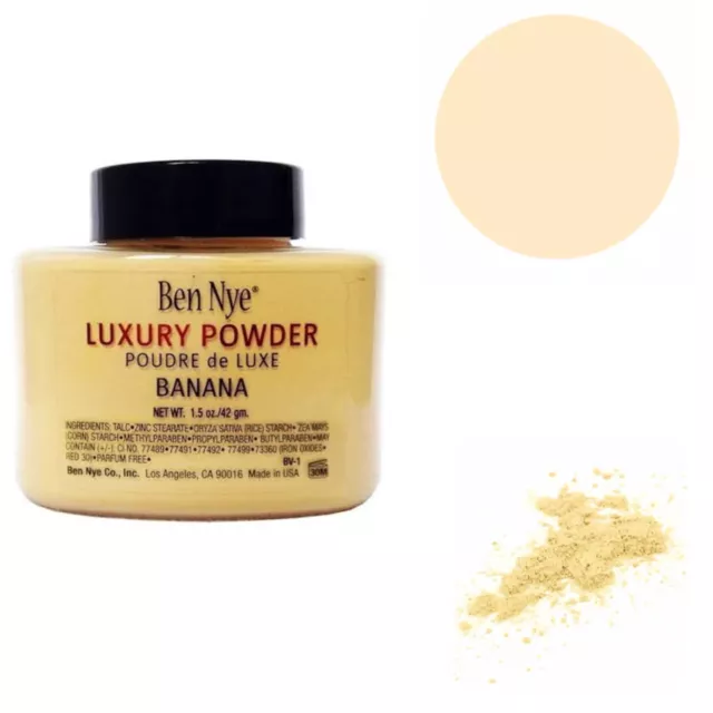 Ben Nye Luxury Banana Powder Loose Translucent Setting 42g - Free Shipping