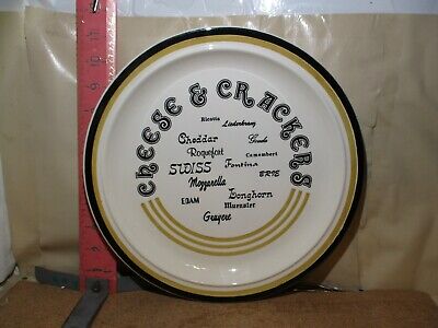 Cheese & Crackers Heavy Plate - Only Mark Is An Impressed Usa On Back - 11 1/2"