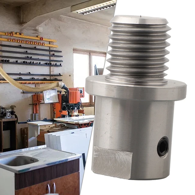 Adaptateur Mandrin Tour à Bois 33x3,5 Mm Vers 18x1,5 Mm - En Métal, Pour Conversion De Filetage