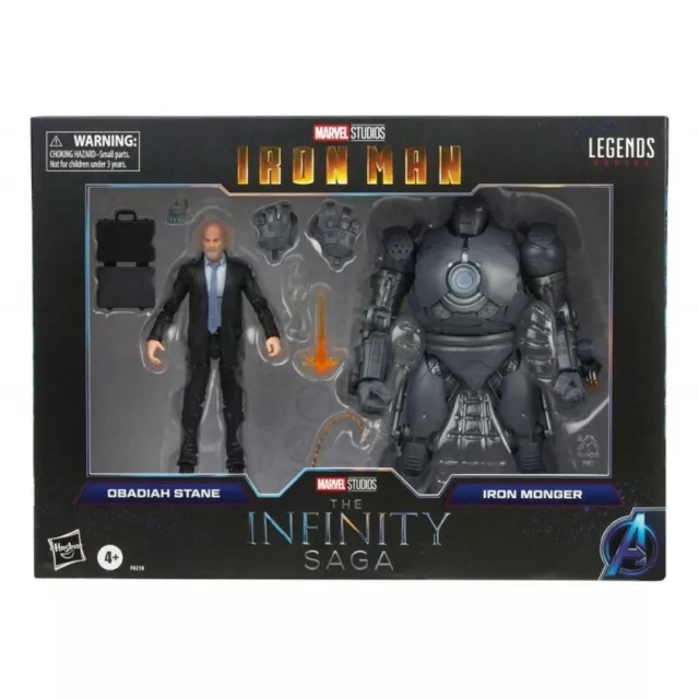 Marvel Legends Obadiah Stane Et Iron Monger Iron Man 2-Pack Figurine 15cm H