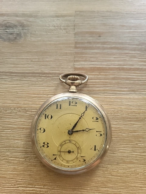 Boîtier De Montre à Gousset Ancien - Plaqué Or Avec Décor Ciselé - Belle Pièce Vintage - Suisse