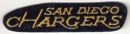 1974-87 San Diego Chargers Nfl Football 3.75" Vintage Stylized Text Team Patch