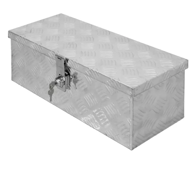 Caja de herramientas aluminio cajón almacenamiento maletín transporte 57x22x19cm