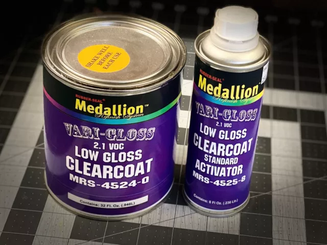 Flat Clearcoat Matte Satin Vari-Gloss Clearcoat Quart Kit