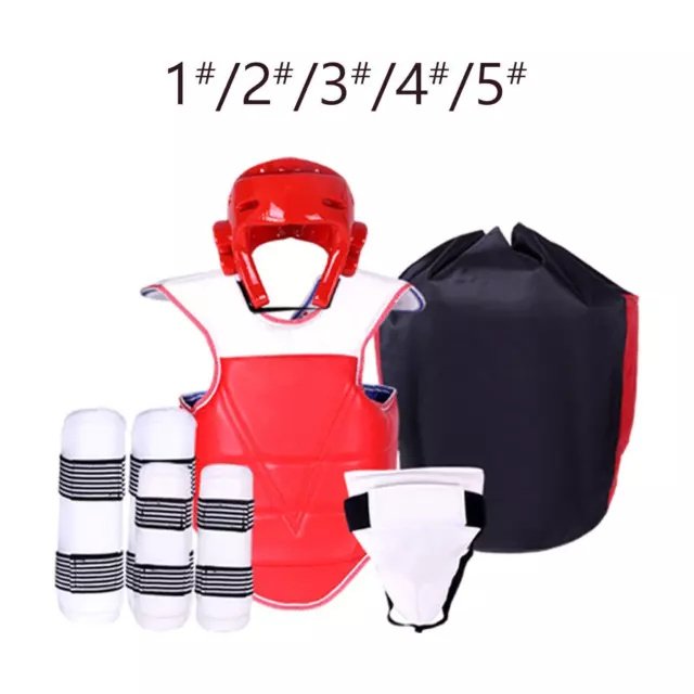 5x Taekwondo Protective Gear Karate Sparring Gear for Sanda MMA Kickboxing