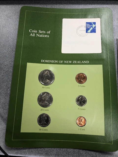 Franklin Mint: Dominion of New Zealand Coin Sets of All Nations 1982-1983