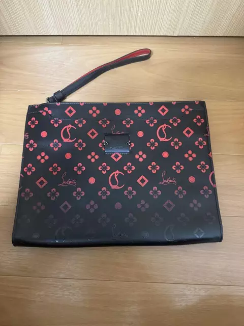 Christian Louboutin clutch bag Leather Black