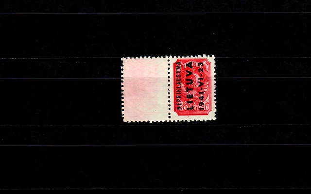 Litauen: MiNr. 8, Leerfeld, **, postfrisch