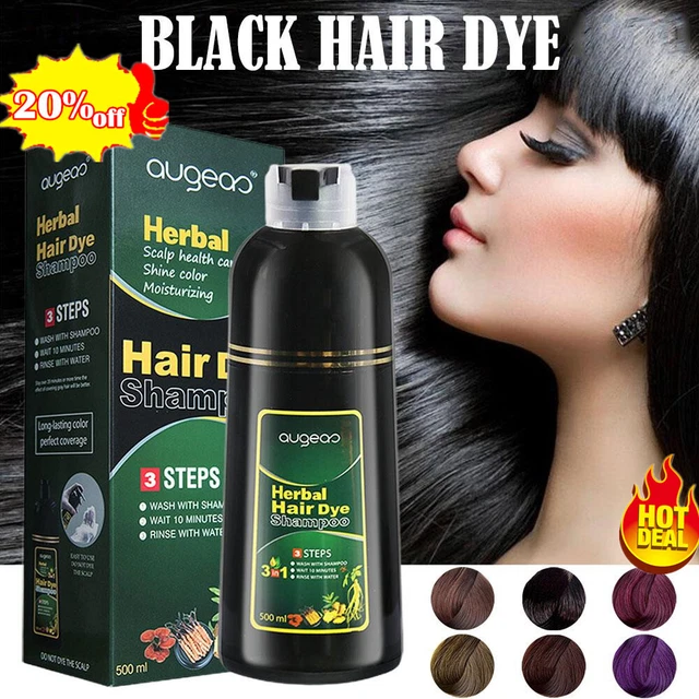 Herbal 500ml Natural Plant Conditioning Hair Dye Shampoo Fast Dye Removal DyeHOT
