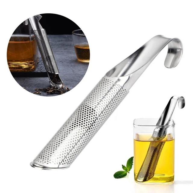Théière Forme de tuyau Infuseur Filtre à thé Passoire à thé Thé Outils