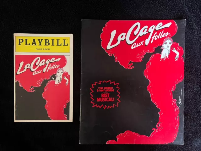 "La Cage Aux Folles" Original Broadway Musical Souvenir Program & Playbill Lot