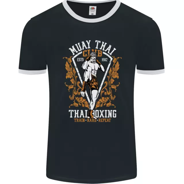 Maglietta Muay Thai Fighter Warrior MMA Arti Marziali Uomo FotoL