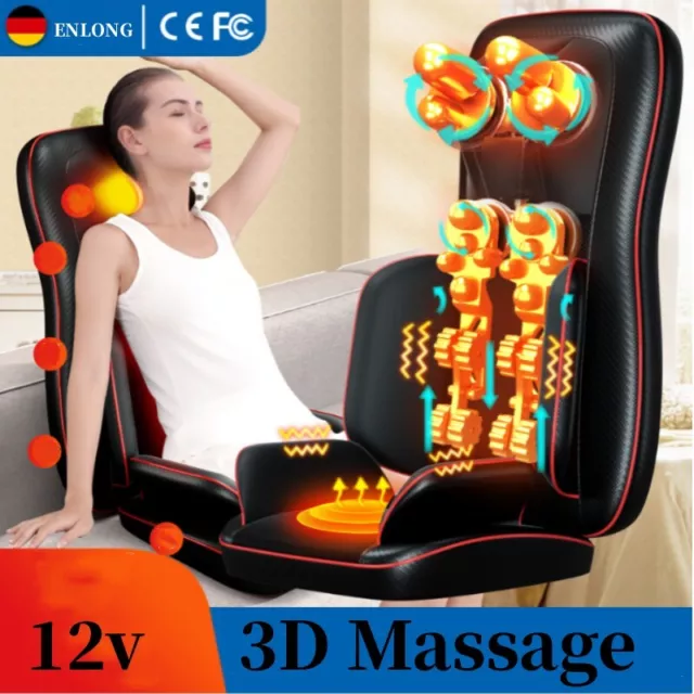 CUSCINO SEDILE MASSAGGIANTE con Calore sedia massaggiante a Vibrazione EUR  155,26 - PicClick IT