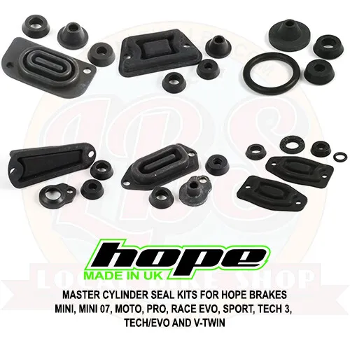 Hope Brakes Master Cylinder Complete Seal Kits - Mini Moto Tech 3 4 Race - New