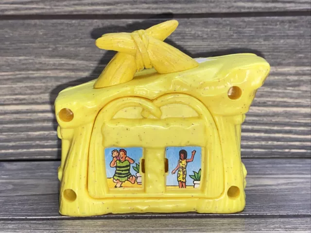 Vintage McDonalds Happy Meal Toy 1994 The Flinstones McDonalds Yellow Restaurant