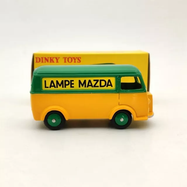 1/43 Atlas Dinky Toys 25B Peugeot Fourgon Tole D.3.A LAMPE MAZDA Green Diecast