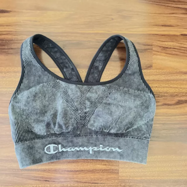 Champion Womens Sports Bra Gray Racerback Size M