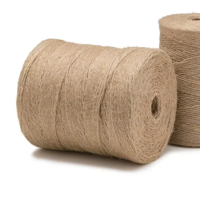 Bobine ficelle en jute naturelle brune - 2mm x 400m - pour le jardinage 3