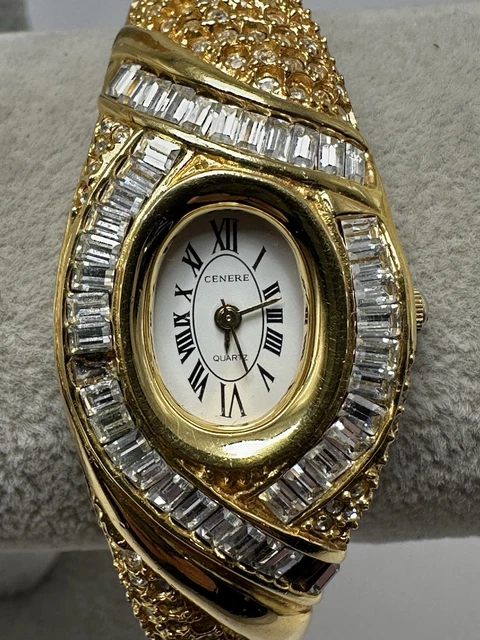 Cenere Cuff Watch New Battery Ladies Bling Watch 25MM 6.25\
