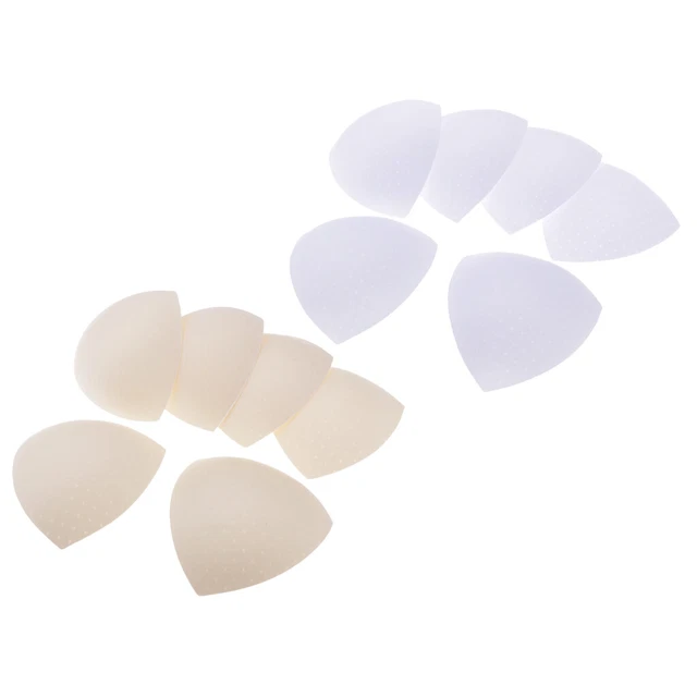 6 pares de almohadillas de sujetador insertos almohadilla de pecho triangular grande para deportes