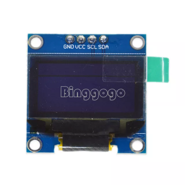 0.96" Blue &Yellow I2C IIC 128X64 OLED Serial LCD LED Display Module for Arduino 3