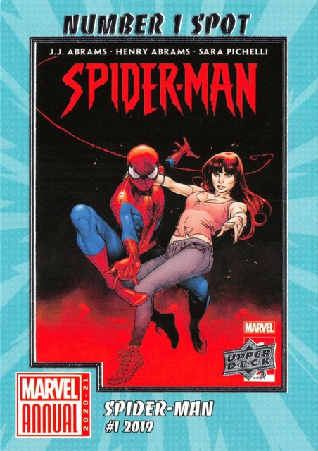 Marvel Annual 2020-21 (UD) NUMBER 1 SPOT Insert N1S-12 / SPIDER-MAN #1 2019